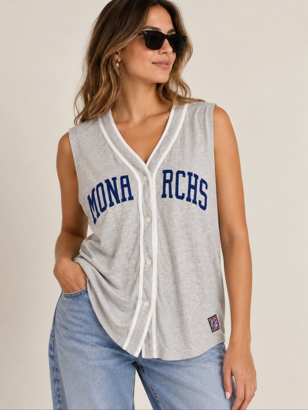 Abercrombie & Fitch Monarchs Negro Leagues Baseball Jersey Top XL